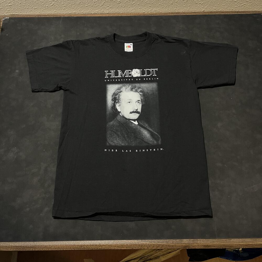 Einstein Shirt Vintage Max Plank Germany Humboldt University 90s Nobel Prize Men